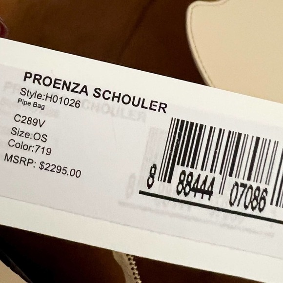 Proenza Schouler leather pipe bag cream large shoulder New with tags - Picture 13 of 16